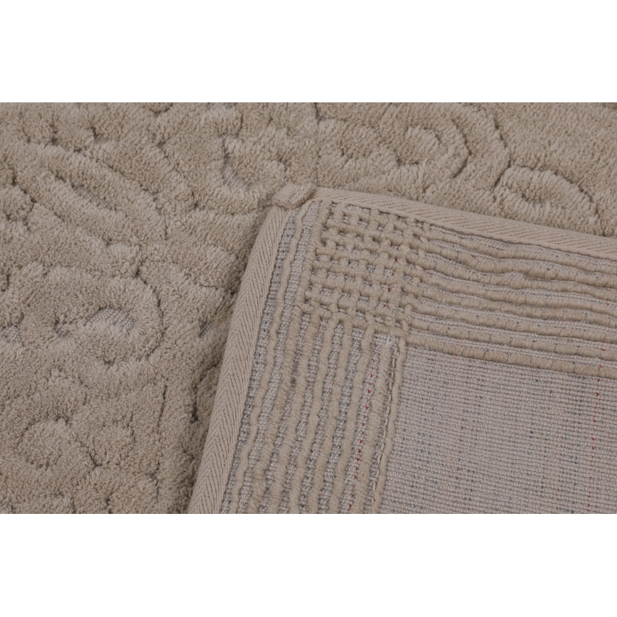 KOMPLEKTAS 2x Vonios kilimėlis PIANTE 60/100 cm ruda