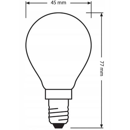 Komplektas 3 vnt. LED lemputės BASE CLASSIC FILAMENT E14/5,9W/230V 4000K - Osram
