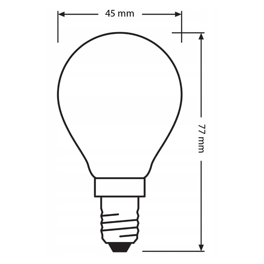 Komplektas 3 vnt. LED lemputės BASE CLASSIC FILAMENT E14/5,9W/230V 4000K - Osram