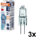 Komplektas 3 vnt. orkaitės lemputės HALOSTAR G4/10W/12V 2700K - Osram