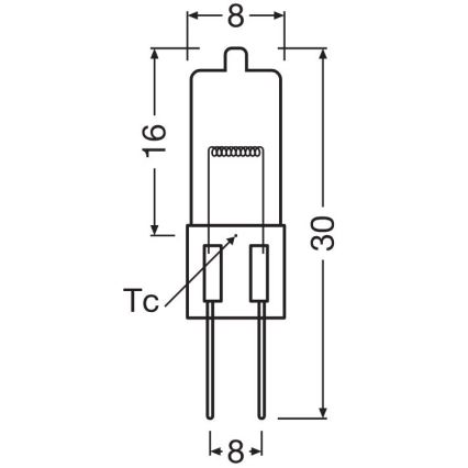 Komplektas 3 vnt. orkaitės lemputės HALOSTAR G4/10W/12V 2700K - Osram