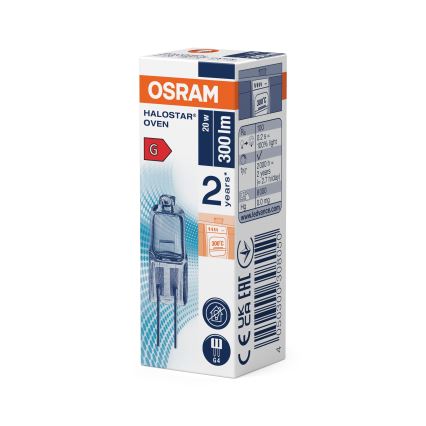 Komplektas 3 vnt. orkaitės lemputės HALOSTAR G4/20W/12V 2700K - Osram