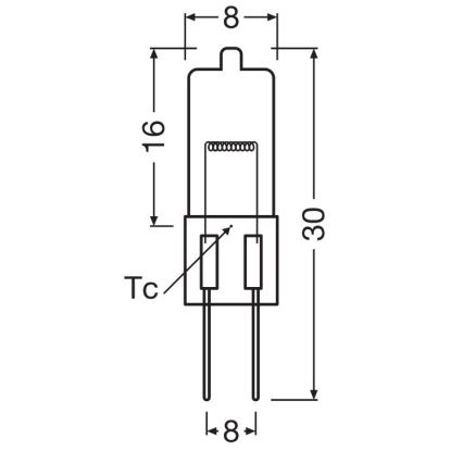 Komplektas 3 vnt. orkaitės lemputės HALOSTAR G4/20W/12V 2700K - Osram