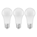 KOMPLEKTAS 3x LED elektros lemputė A60 E27/10W/230V 2700K