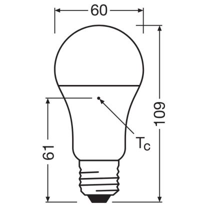 KOMPLEKTAS 3x LED elektros lemputė A60 E27/10W/230V 2700K