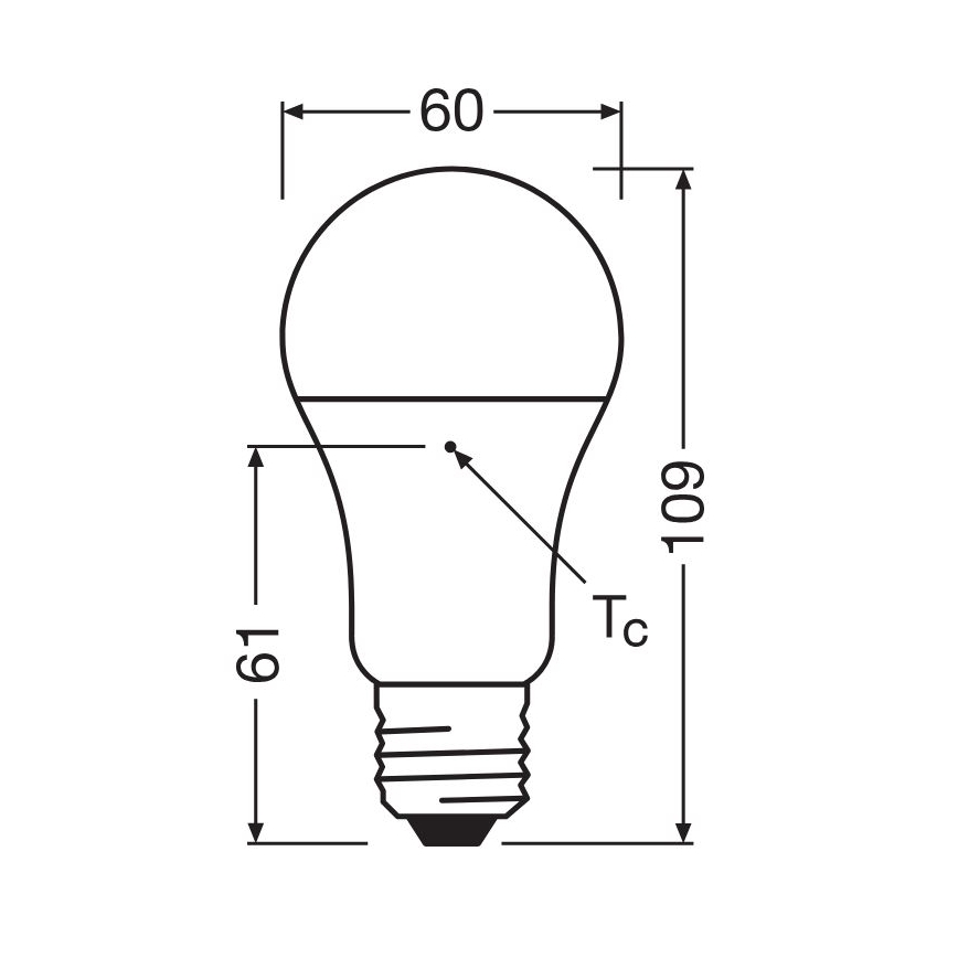 KOMPLEKTAS 3x LED elektros lemputė A60 E27/10W/230V 2700K