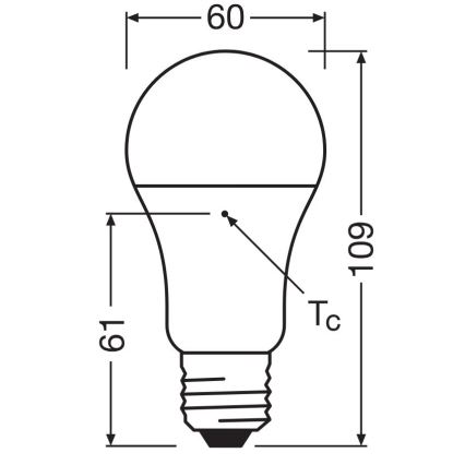 KOMPLEKTAS 3x LED elektros lemputė A60 E27/10W/230V 4000K