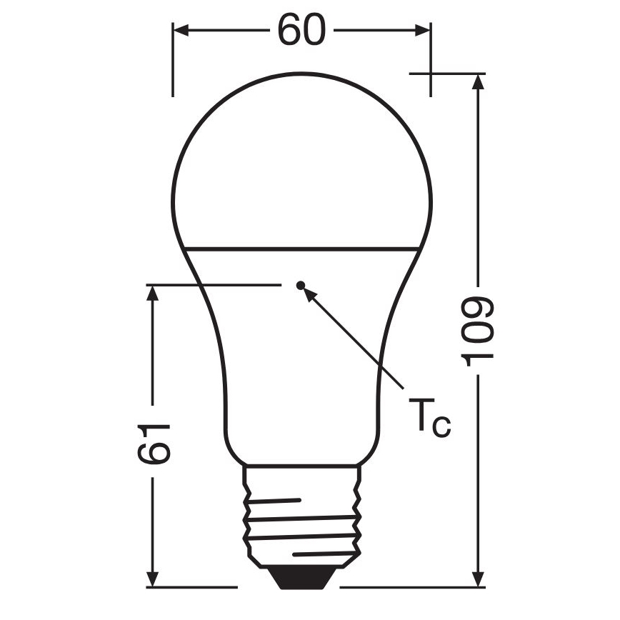 KOMPLEKTAS 3x LED elektros lemputė A60 E27/10W/230V 4000K
