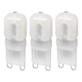 KOMPLEKTAS 3x LED elektros lemputė ECOLINE G9/2,5W/230V 3000K - Brilagi