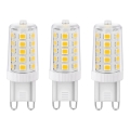 KOMPLEKTAS 3x LED elektros lemputė ECOLINE G9/3,5W/230V 3000K - Brilagi