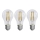 KOMPLEKTAS 3x LED elektros lemputė FILAMENT A60 E27/3,8W/230V 4000K Energijos klasė A