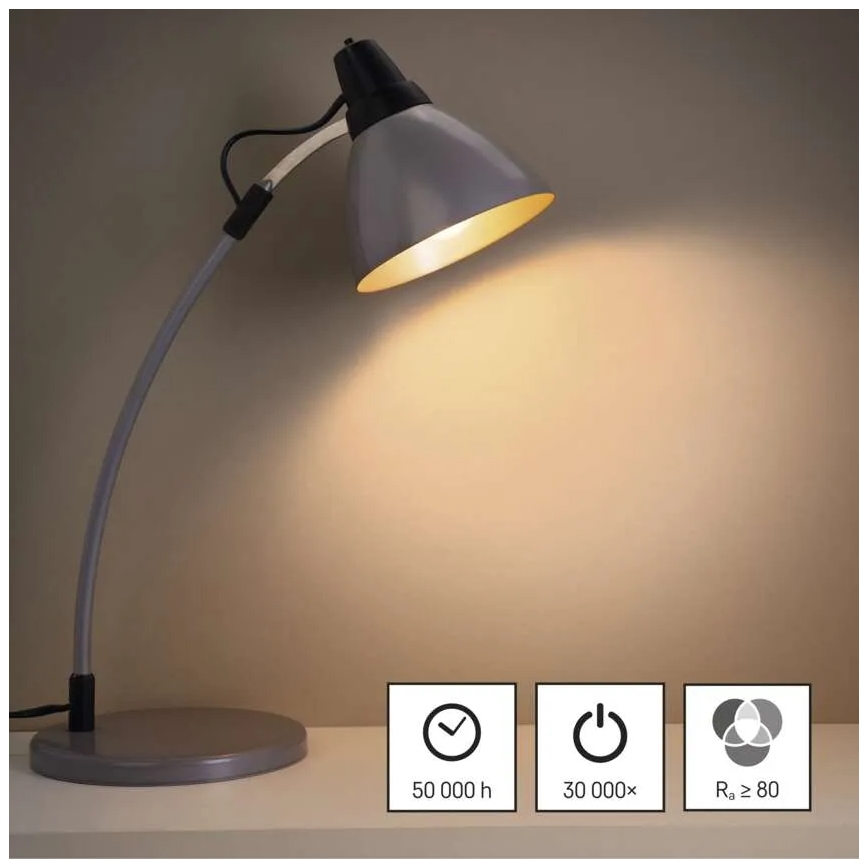 KOMPLEKTAS 3x LED elektros lemputė FILAMENT A60 E27/5W/230V 2700K Energijos klasė A