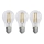 KOMPLEKTAS 3x LED elektros lemputė FILAMENT A60 E27/5W/230V 4000K Energijos klasė A