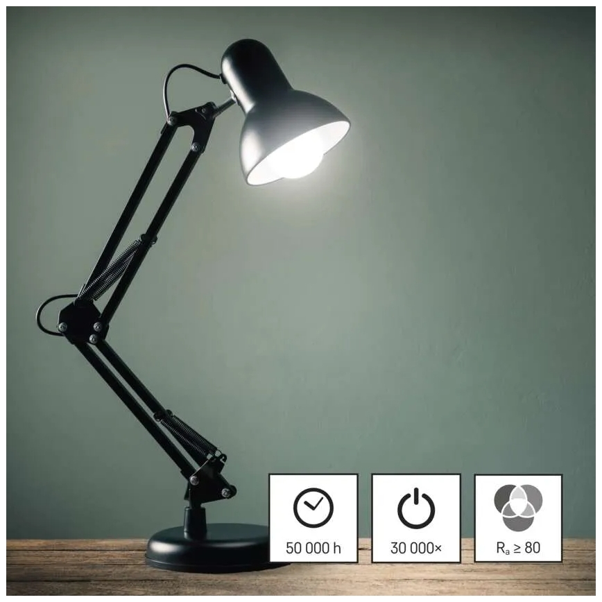 KOMPLEKTAS 3x LED elektros lemputė FILAMENT A60 E27/5W/230V 4000K Energijos klasė A