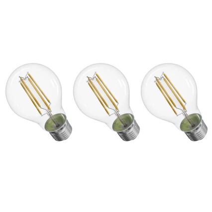 KOMPLEKTAS 3x LED elektros lemputė FILAMENT A60 E27/5W/230V 4000K Energijos klasė A