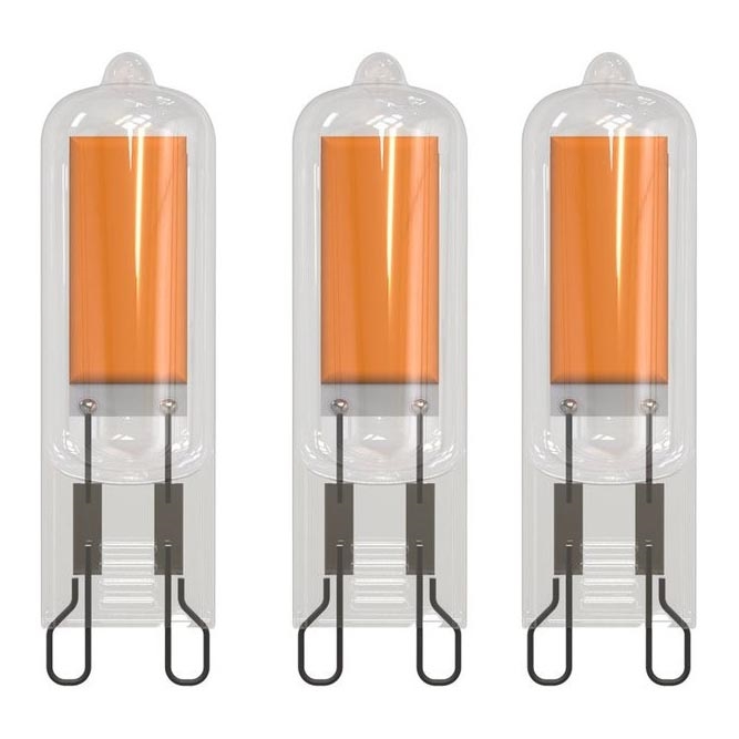 KOMPLEKTAS 3x LED elektros lemputė G9/2W/230V 3000K - Eglo 10614