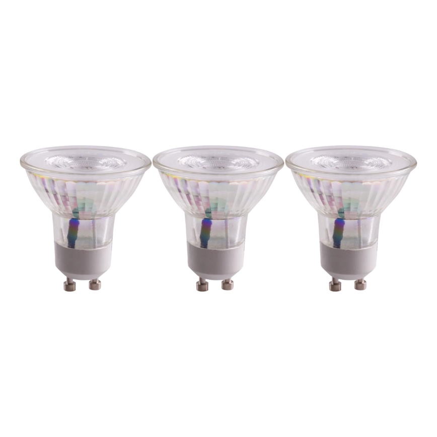 KOMPLEKTAS 3x LED elektros lemputė GU10/4,5W/230V 4000K