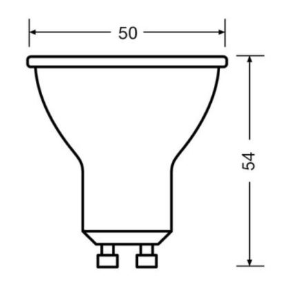 KOMPLEKTAS 3x LED elektros lemputė PAR16 GU10/6,9W/230V 4000K - Osram