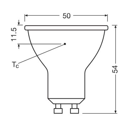 KOMPLEKTAS 3x LED elektros lemputė PAR16 GU10/6,9W/230V 6500K - Osram