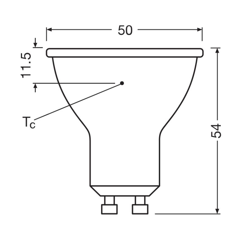 KOMPLEKTAS 3x LED elektros lemputė PAR16 GU10/6,9W/230V 6500K - Osram