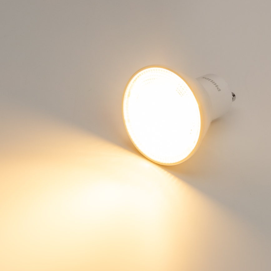 KOMPLEKTAS 3x LED elektros lemputė Philips GU10/4,7W/230V 2700K