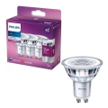 KOMPLEKTAS 3x LED elektros lemputė Philips PAR16 GU10/3,5W/230V 4000K