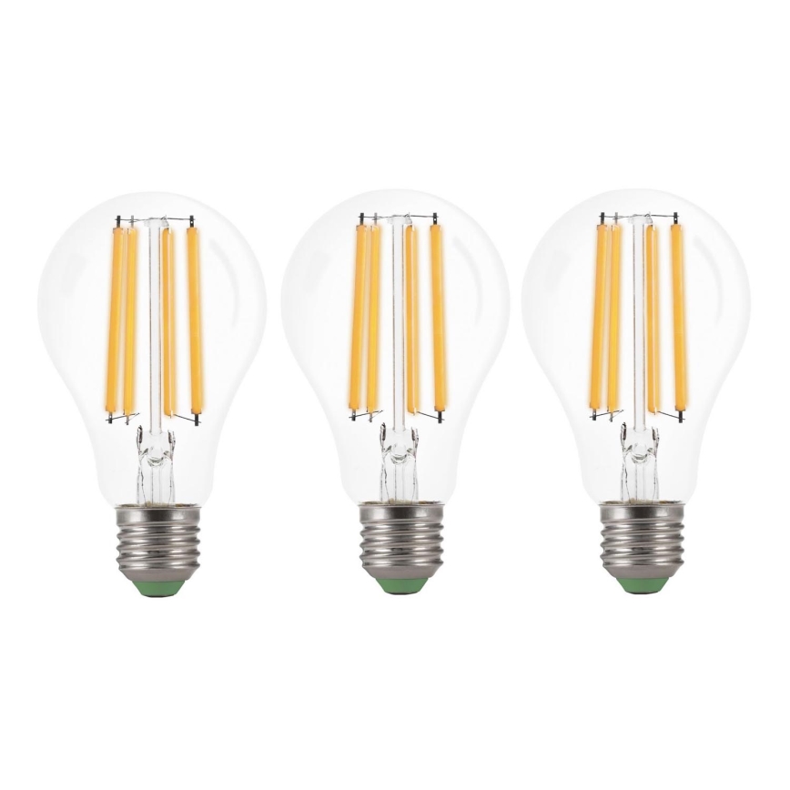 KOMPLEKTAS 3x LED elektros lemputė VINTAGE A60 E27/9W/230V 3000K - Brilagi