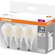 KOMPLEKTAS 3x LED Elektros lemputė VINTAGE E27/7W/230V 2700K - Osram