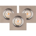 KOMPLEKTAS 3x LED įleidžiamas lubinis šviestuvas VITAR 1xGU10/5W/230V CRI 90 betonas – FSC sertifikuota