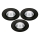 KOMPLEKTAS 3x LED įleidžiamas lubinis vonios šviestuvas LED/5,5W/230V 2700K IP65 juoda