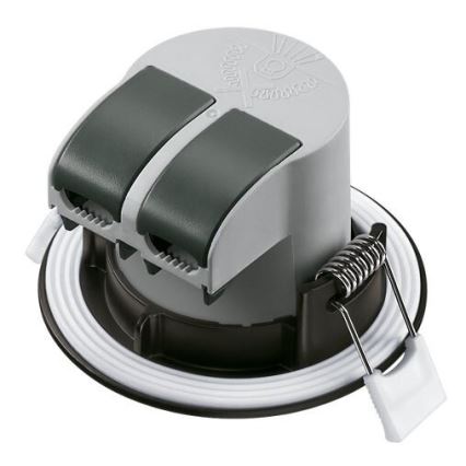 KOMPLEKTAS 3x LED įleidžiamas lubinis vonios šviestuvas LED/5,5W/230V 2700K IP65 juoda