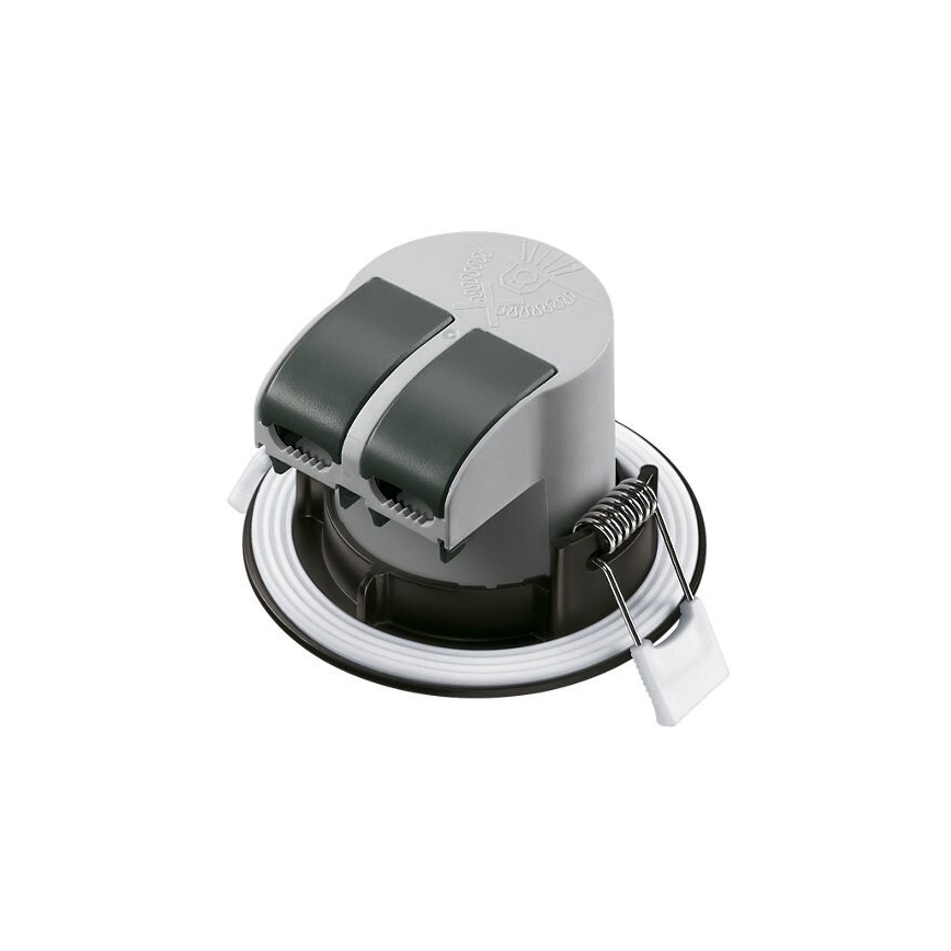 KOMPLEKTAS 3x LED įleidžiamas lubinis vonios šviestuvas LED/5,5W/230V 2700K IP65 juoda