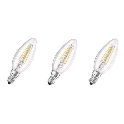 KOMPLEKTAS 3x LED lemputė BASE VINTAGE B40 E14/4W/230V 4000K – Osram