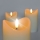 KOMPLEKTAS 3x LED Natūralaus vaško žvakė LED/3xAAA/šilta balta