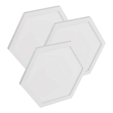 KOMPLEKTAS 3x LED RGBIC+CCT Pritemdoma panelė - prailginimas 3xLED/1,8W/230V Wi-Fi Tuya