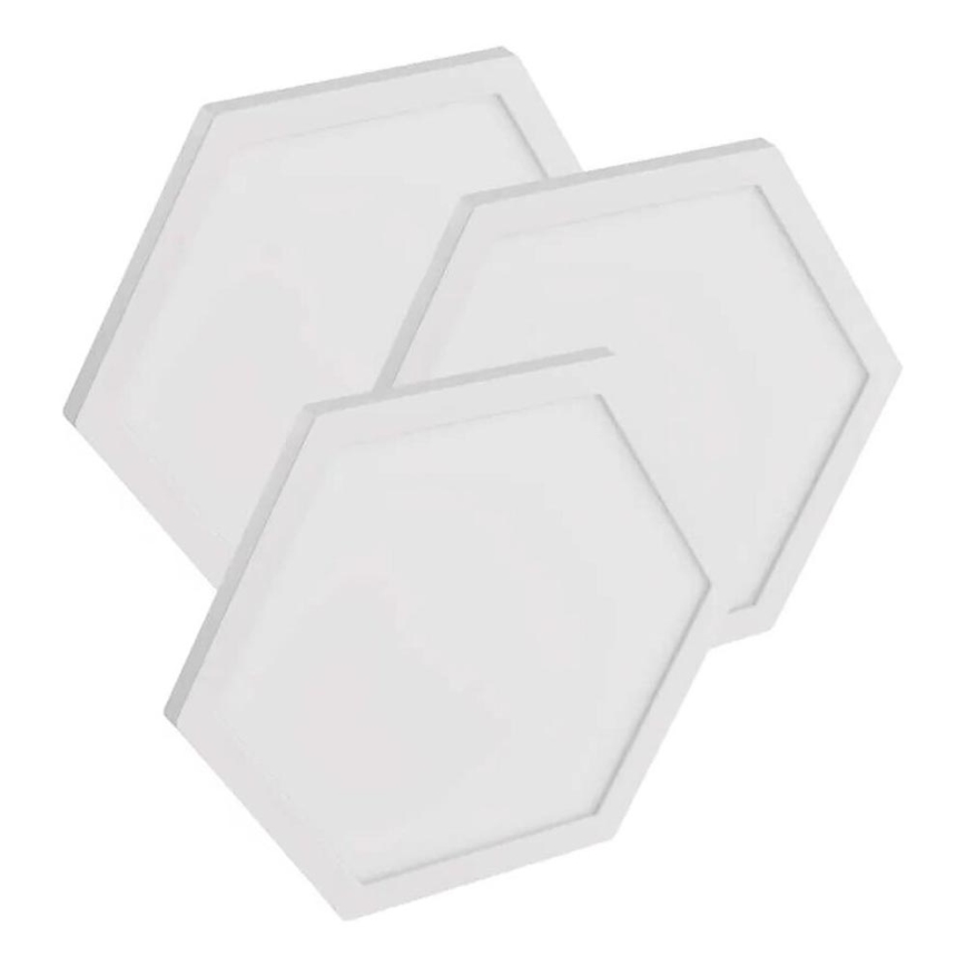 KOMPLEKTAS 3x LED RGBIC+CCT Pritemdoma panelė - prailginimas 3xLED/1,8W/230V Wi-Fi Tuya