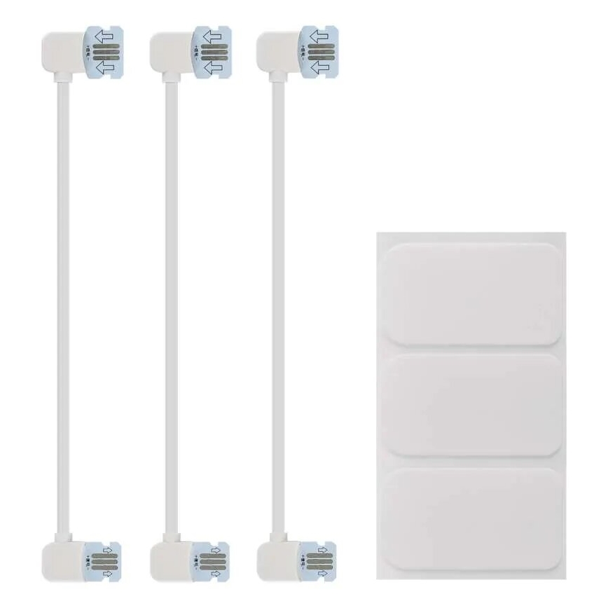 KOMPLEKTAS 3x LED RGBIC+CCT Pritemdoma panelė - prailginimas 3xLED/1,8W/230V Wi-Fi Tuya