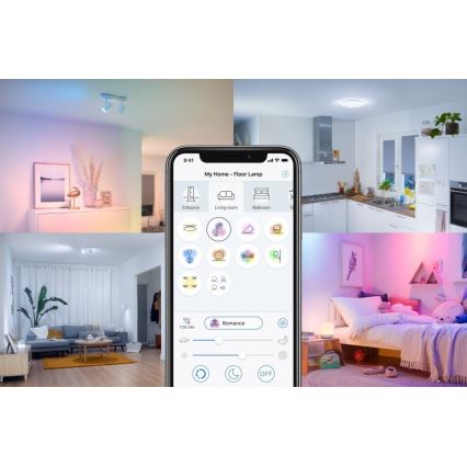 KOMPLEKTAS 3x LED RGBW Reguliuojama lemputė PAR16 GU10/4,7W/230V 2200-6500K Wi-Fi - WiZ