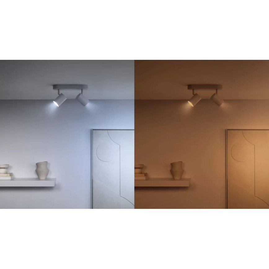KOMPLEKTAS 3x LED RGBW Reguliuojama lemputė PAR16 GU10/4,7W/230V 2200-6500K Wi-Fi - WiZ
