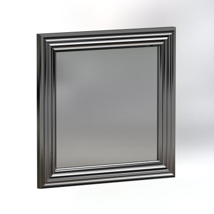 KOMPLEKTAS 3x Sieninis veidrodis OTTO 40x40 cm sidabras