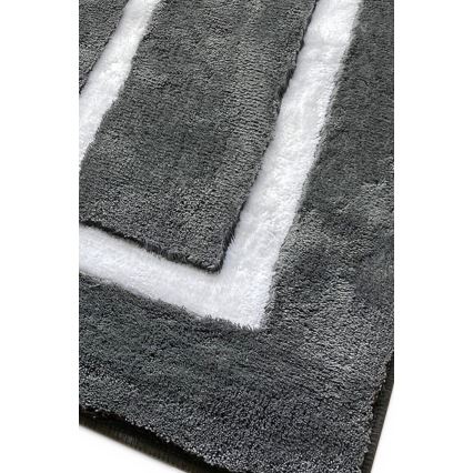 KOMPLEKTAS 3x Vonios kilimėlis 60/60/100 cm antracitas