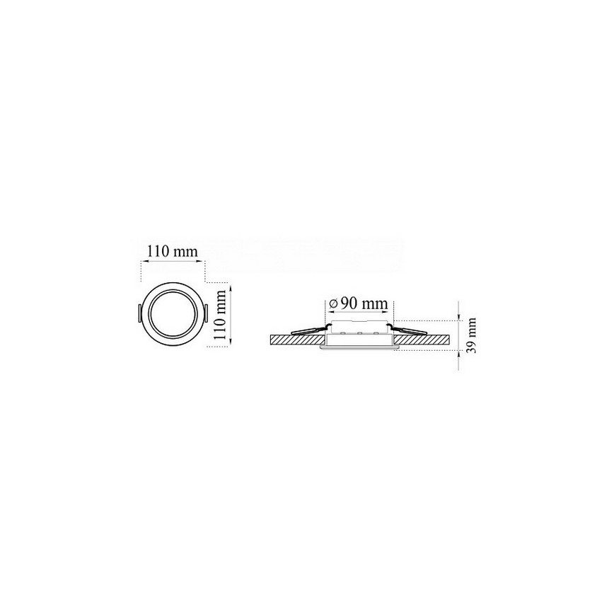 KOMPLEKTAS 3xLED Bathroom Įleidžiamas šviestuvas MIRO LED/6W/230V IP44