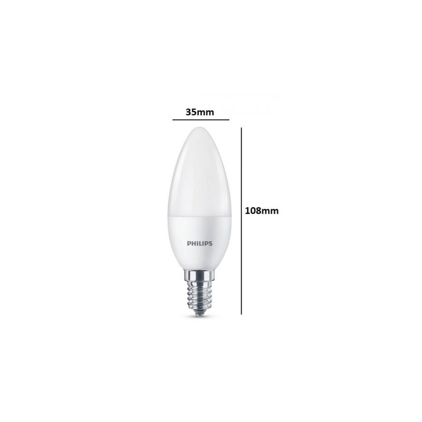 KOMPLEKTAS 3xLED lemputė Philips E14/5,5W/230V 2700K