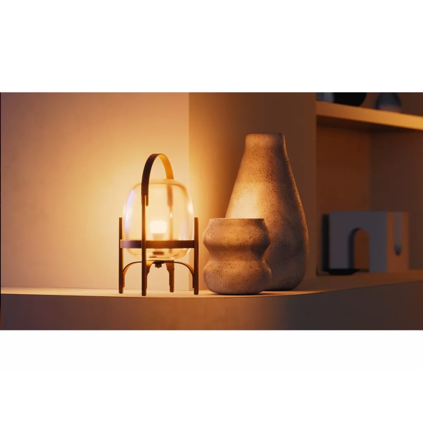 Komplektas: 4 reguliuojamos Philips Hue WHITE LED lemputės, E27, 7W, 230V, 2700K