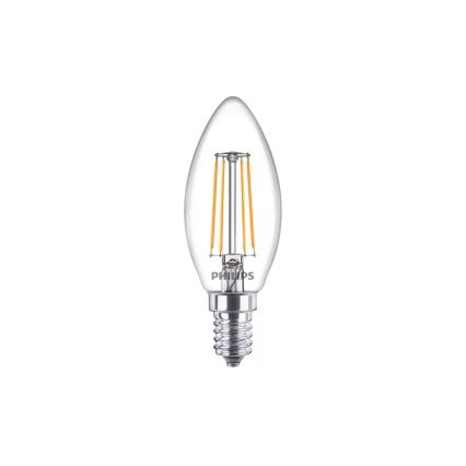 Komplektas 4 vnt. VINTAGE LED lemputės Philips B35 14/4,3W/230V 2700K