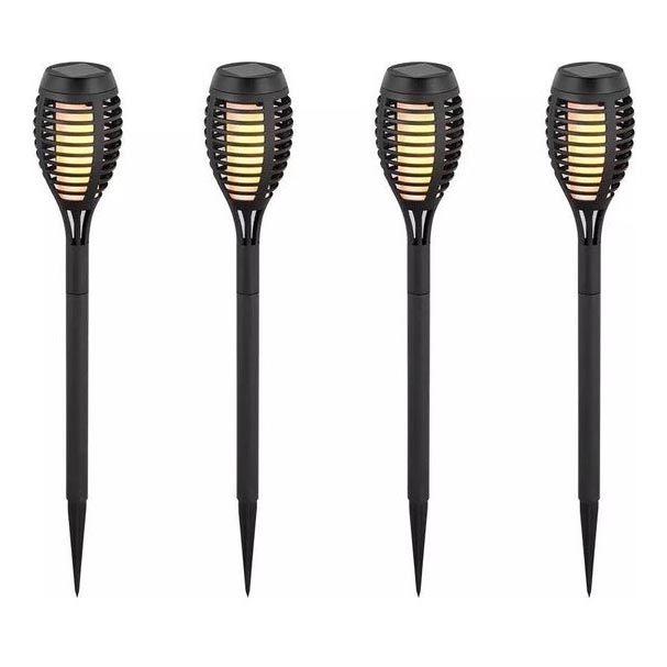 KOMPLEKTAS 4x LED šviestuvas, įkraunamas saulės energija 4xLED/3,6V 1xAAA IP44 100 mAh