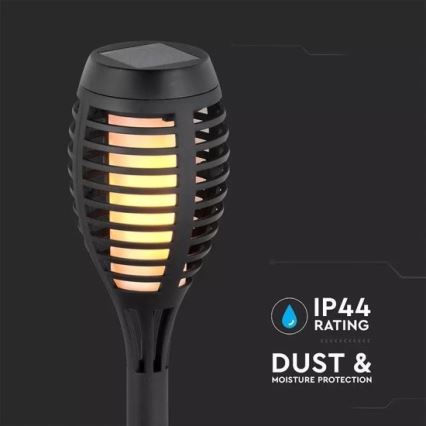 KOMPLEKTAS 4x LED šviestuvas, įkraunamas saulės energija 4xLED/3,6V 1xAAA IP44 100 mAh