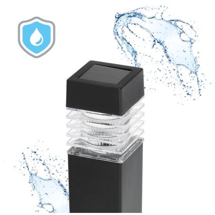 KOMPLEKTAS 4x LED šviestuvas, įkraunamas saulės energija LED/0,06W/1,2V 1xAAA 6000K IP44 100 mAh