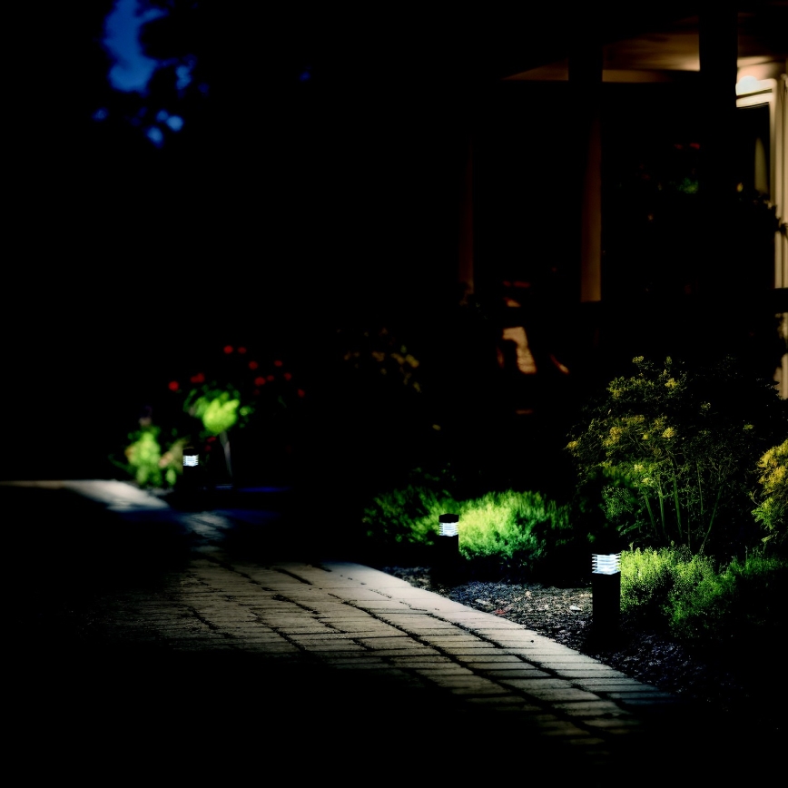 KOMPLEKTAS 4x LED šviestuvas, įkraunamas saulės energija LED/0,06W/1,2V 6000K IP44