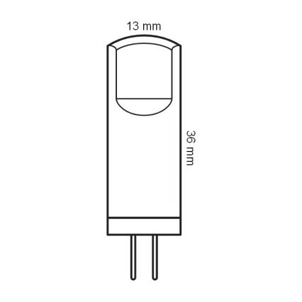 Komplektas 5 vnt. LED G4 (PIN) lemputės 1,8W/12V 2700K - Osram